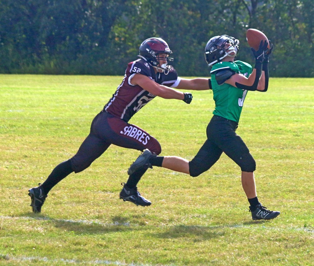 Springfield defeated Murdoch MacKay in Oakbank 35-0 to open their Winnipeg High School Football League schedule Sept. 6. (Cassidy Dankochik The Carillon)