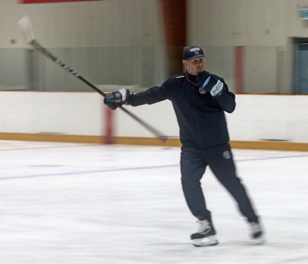 Steinbach Pistons head coach and general manager Paul Dyck said he's liked what he's seen from players as they began skating this year. (Cassidy Dankochik The Carillon)