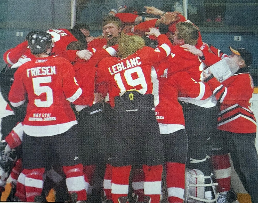 The then-named Mitchell Mohawks became the fourth franchise to win the Hanover-Tache Junior Hockey League championship in 1993. Mitchell will return to the league this season. (Terry Frey The Carillon Archives)