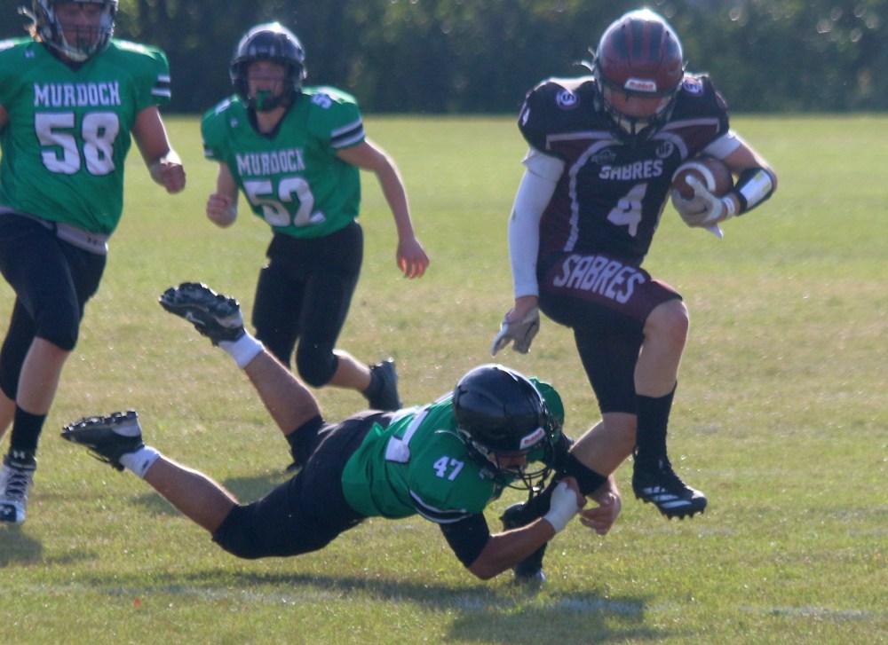 Springfield defeated Murdoch MacKay in Oakbank 35-0 to open their Winnipeg High School Football League schedule Sept. 6. (Cassidy Dankochik The Carillon)