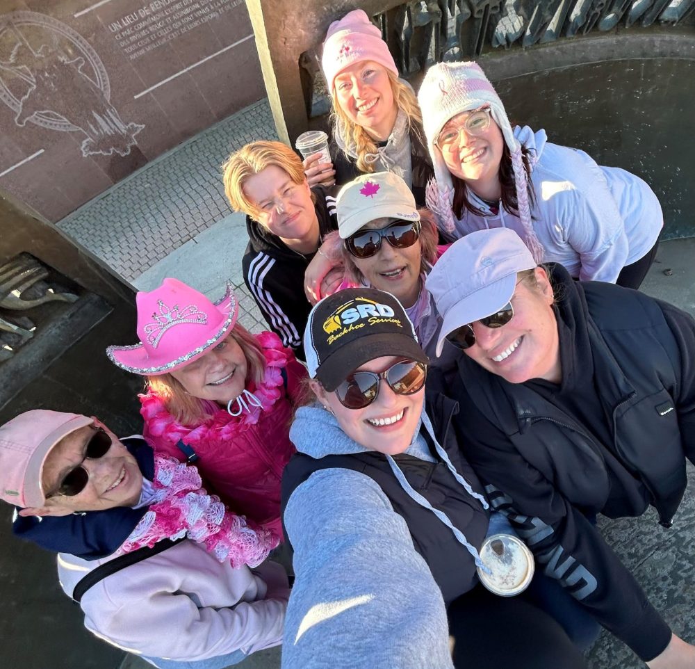 SUPPLIED
From the top, Camryn Toews, Josee Toews, Willow Kehler, Pat Derksen, Carrie Braun, Ev Kehler, Payton Toews, and Amber Toews. (Missing from photo: Hannah Giesbrecht)