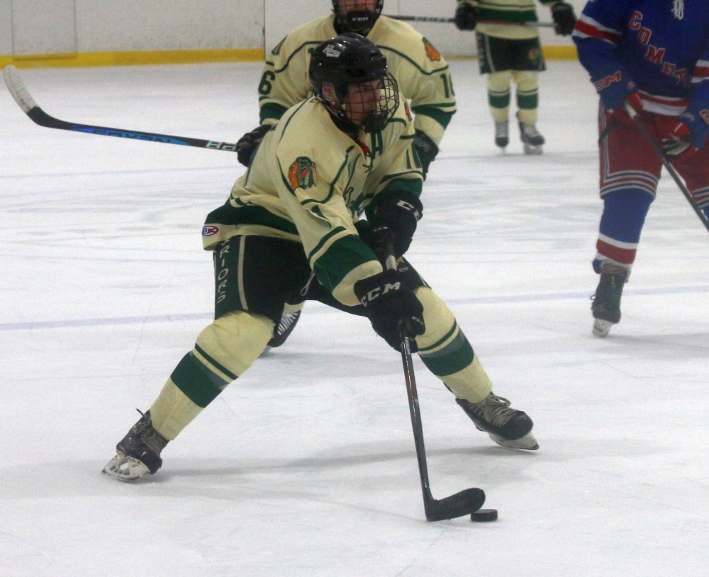 St Malo lost to Beausejour 4-2 in CRJHL action Oct. 19. (Cassidy Dankochik The Carillon)