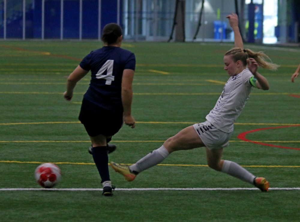 Providence dropped the MCAC women's soccer final 2-1 to Brandon University. (Cassidy Dankochik The Carillon)