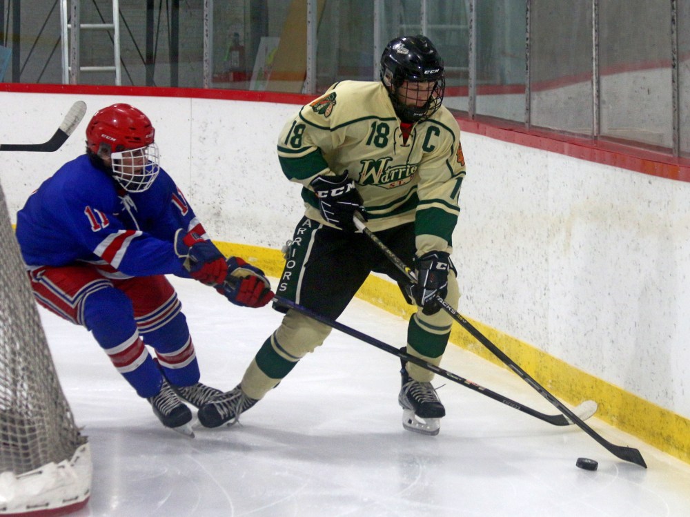 St Malo lost to Beausejour 4-2 in CRJHL action Oct. 19. (Cassidy Dankochik The Carillon)