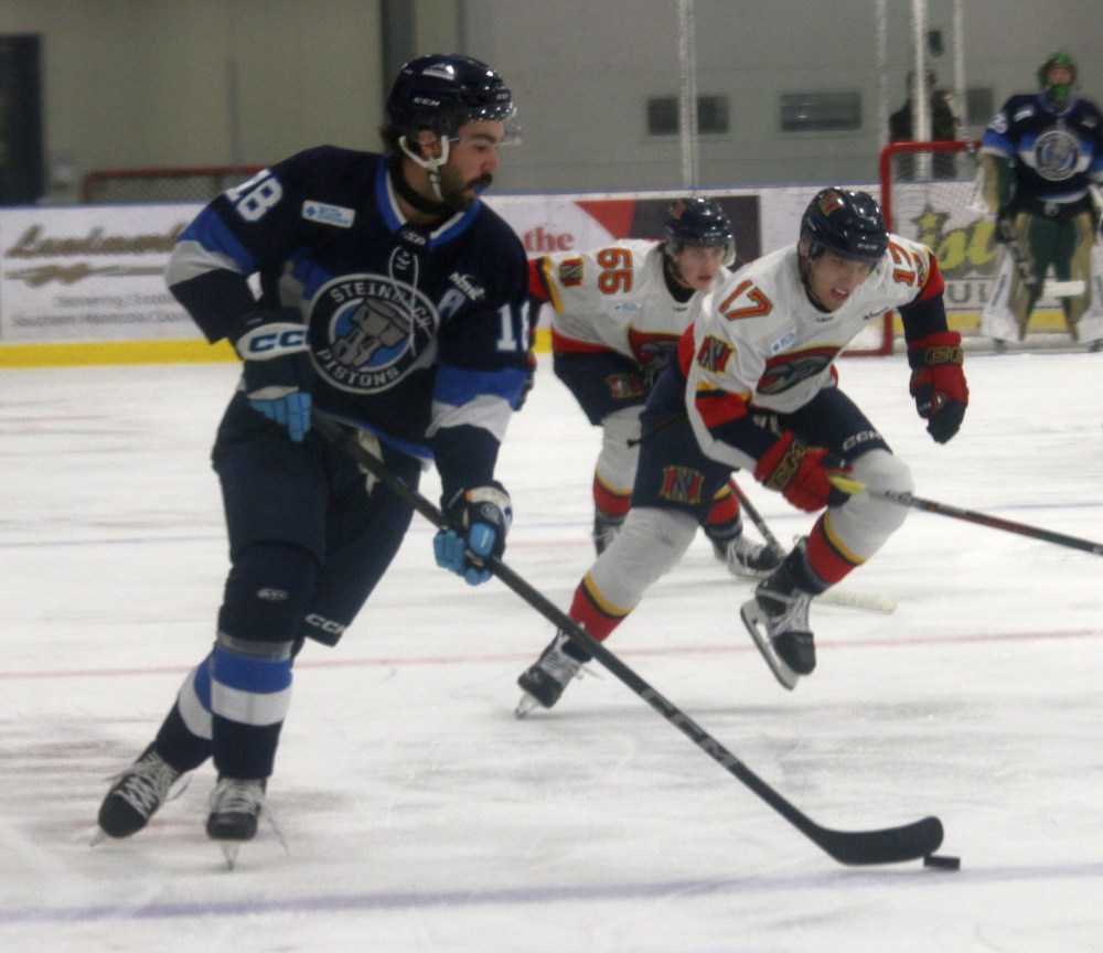 Steinbach defeated Niverville 2-0 in MJHL action Oct. 23. (Cassidy Dankochik The Carillon)
