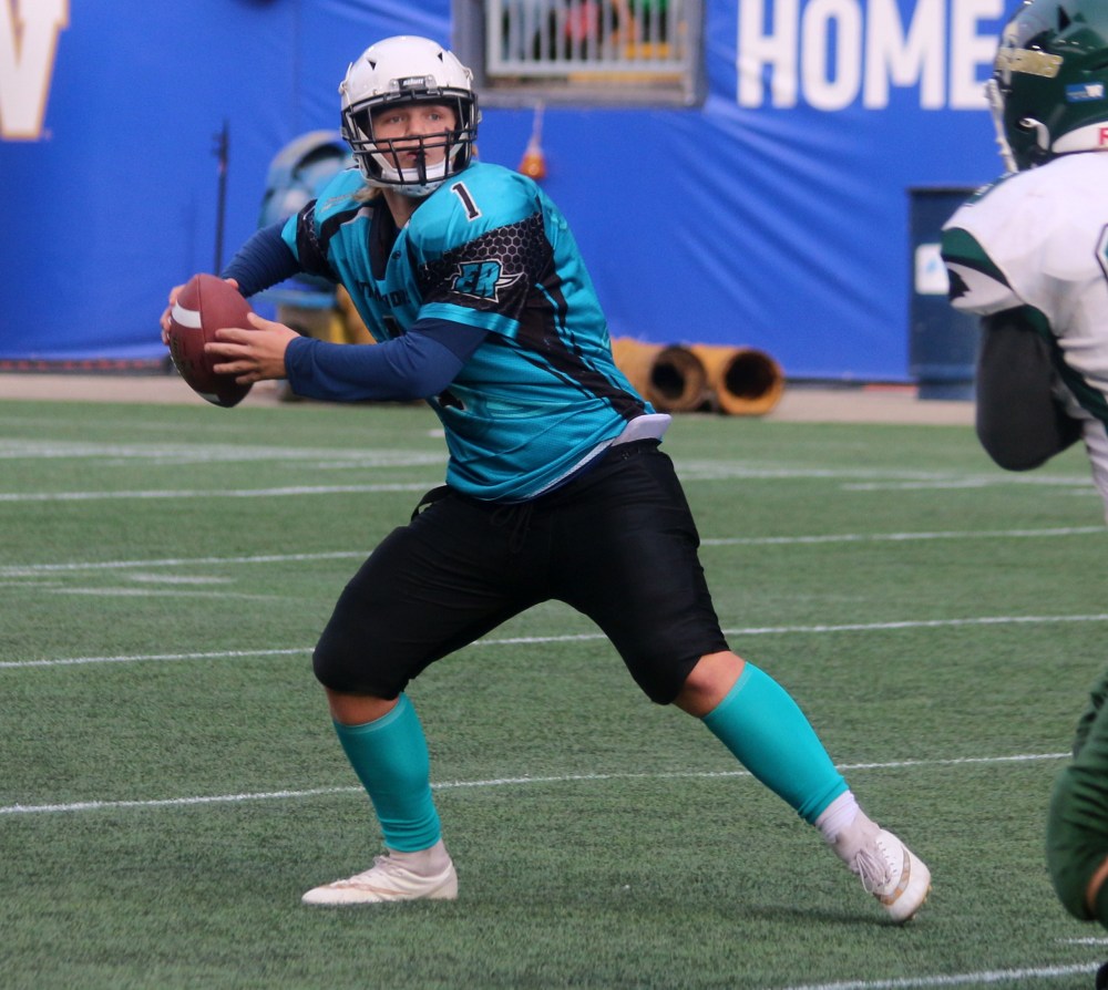 The U16 Eastman Raiders scored 12 touchdowns to win the program's first Manitoba Minor Football Association championship. (Cassidy Dankochik The Carillon)