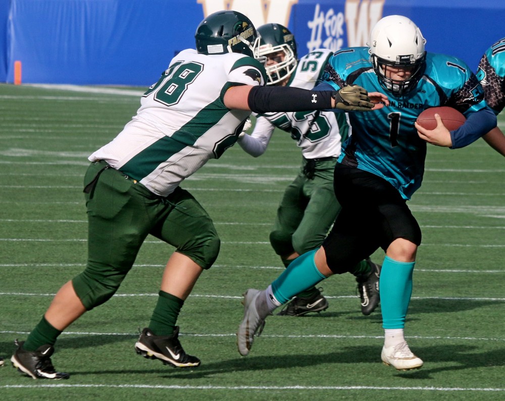 The U16 Eastman Raiders scored 12 touchdowns to win the program's first Manitoba Minor Football Association championship. (Cassidy Dankochik The Carillon)