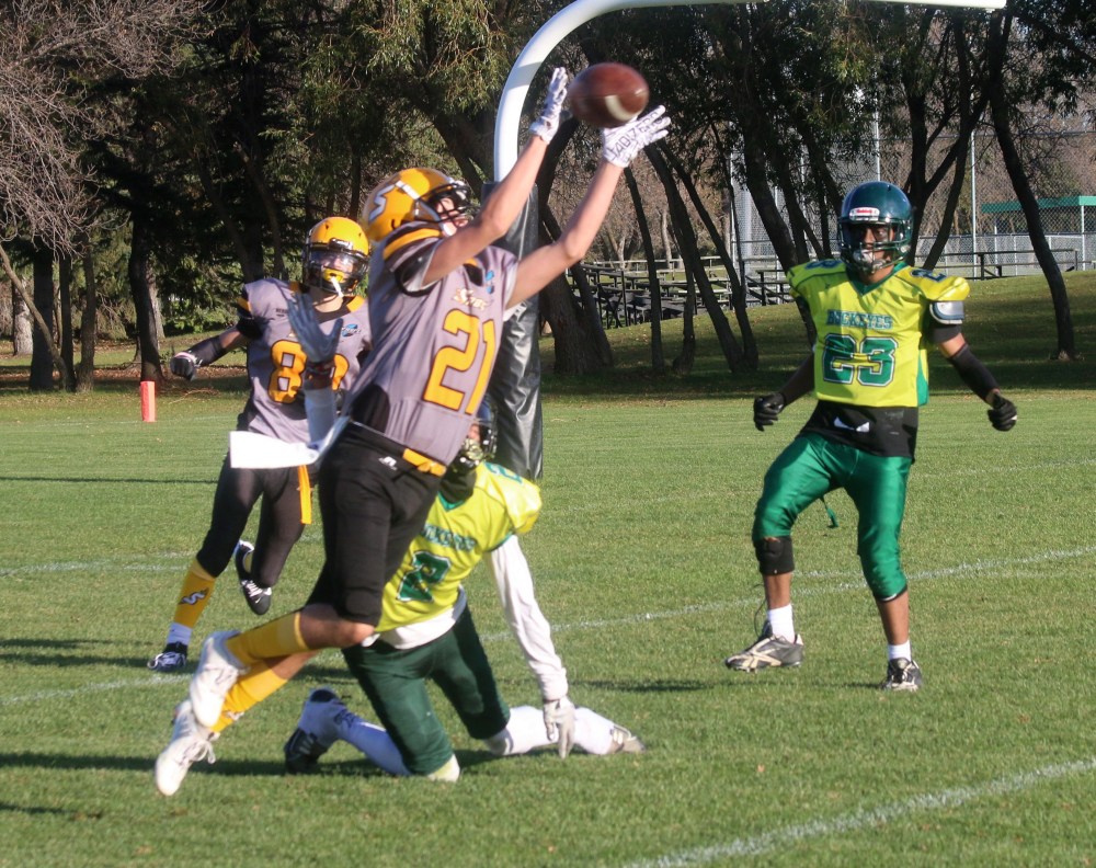 The SRSS junior varsity football team dropped their first game of the year when they hosted Miles Mac Oct. 15. (Cassidy Dankochik The Carillon)