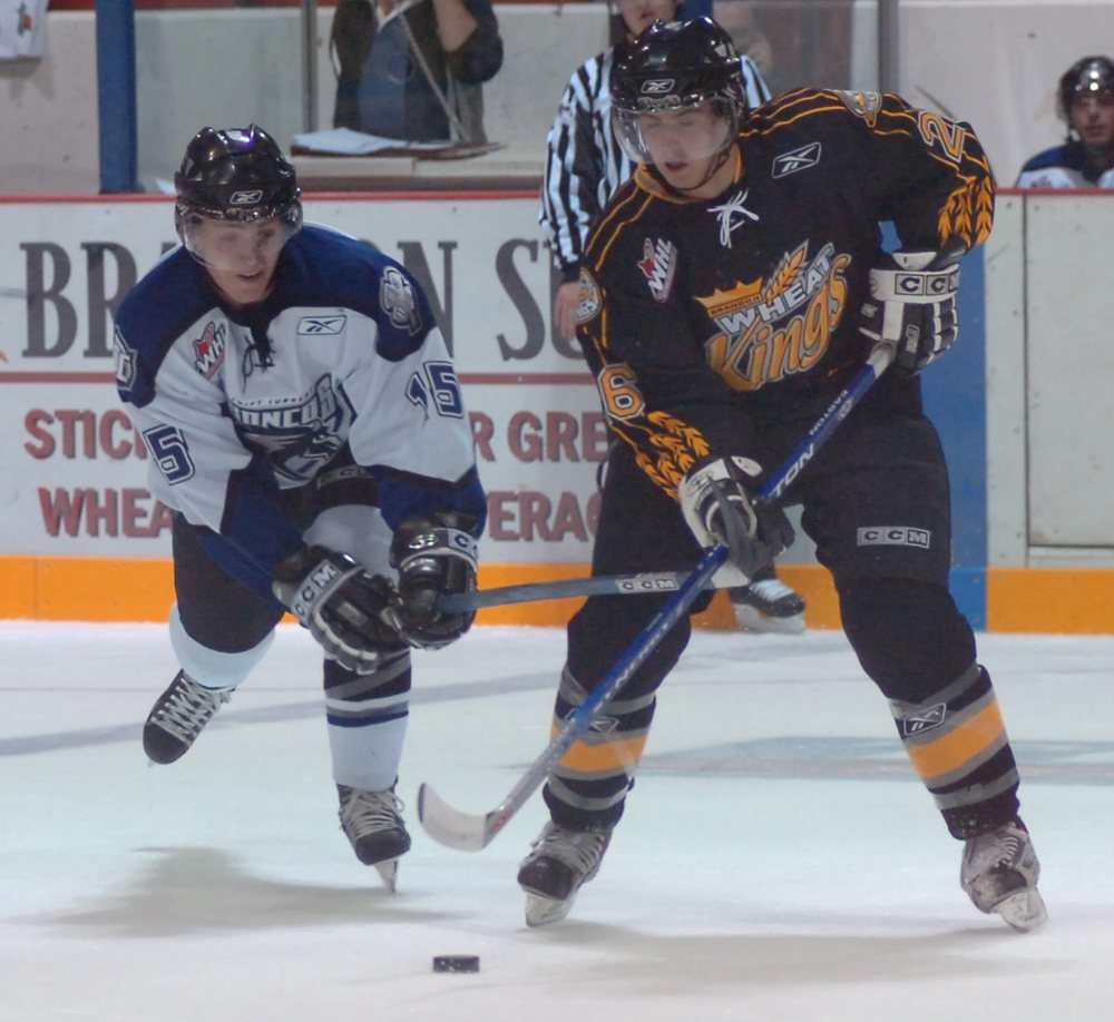 Brandon Lockerby spent four years in the WHL, including with the Brandon Wheat Kings. The Douglas-born Lockerby is leading the Niverville Panthers into the Winnipeg High School Hockey League for their first season. (BRUCE BUMSTEAD/BRANDON SUN ARCHIVES)