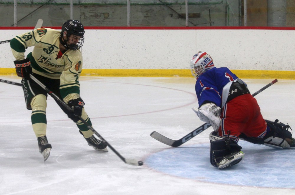 St Malo lost to Beausejour 4-2 in CRJHL action Oct. 19. (Cassidy Dankochik The Carillon)