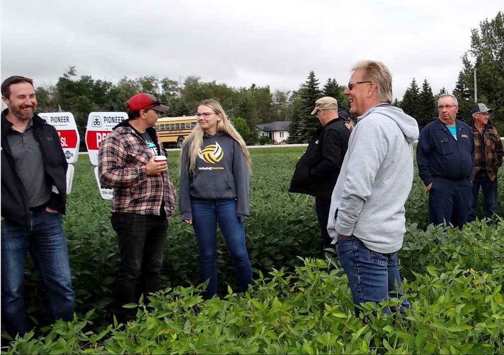 WES KEATING THE CARILLON
Marc Hutlet welcomes customers to the 40th edition of the fall crop tour at the Marc Hutlet Seeds test plots on Provincial Road 201, east of Landmark.