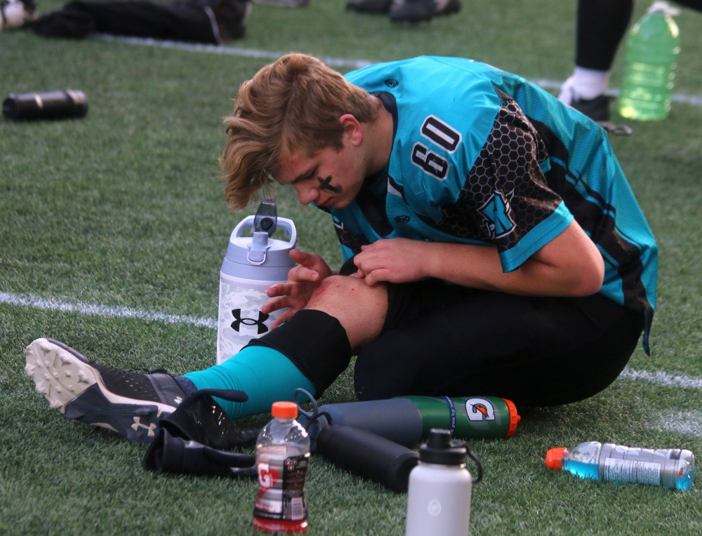 The U16 Eastman Raiders scored 12 touchdowns to win the program's first Manitoba Minor Football Association championship. (Cassidy Dankochik The Carillon)