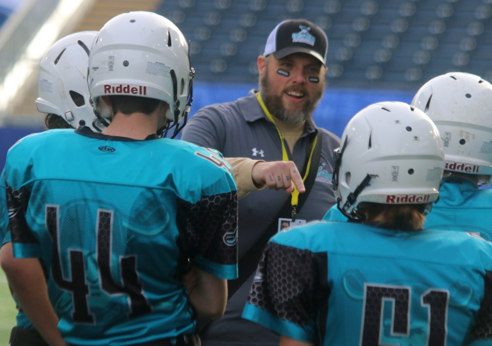 The U16 Eastman Raiders scored 12 touchdowns to win the program's first Manitoba Minor Football Association championship. (Cassidy Dankochik The Carillon)