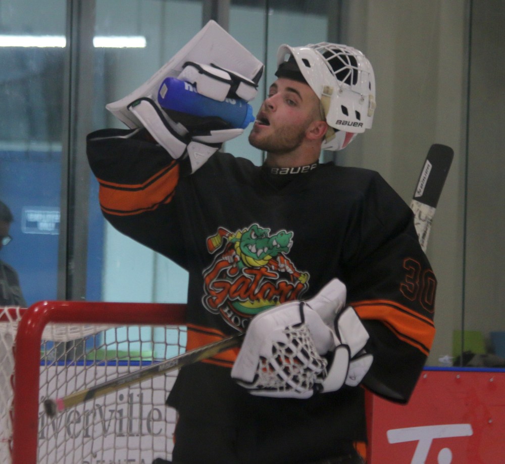 The HTJHL hosted their first showcase event in Niverville Oct. 20. All 10 teams in the league were in action during a single day. (Cassidy Dankochik The Carillon)