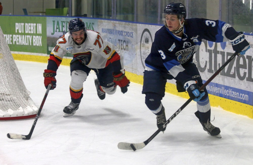 Steinbach defeated Niverville 2-0 in MJHL action Oct. 23. (Cassidy Dankochik The Carillon)