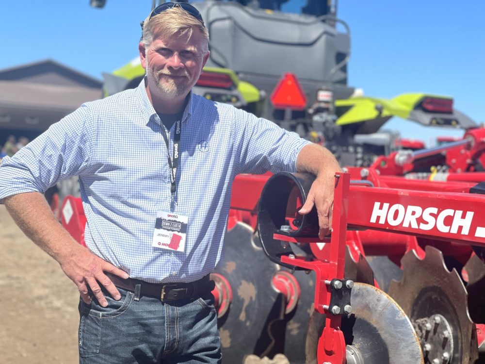 LORI PENNER THE CARILLON
Jeremy Hughes, product manager at Horsch, says while farmers can’t control the weather, they can take advantage of new technology which allows more efficiency.