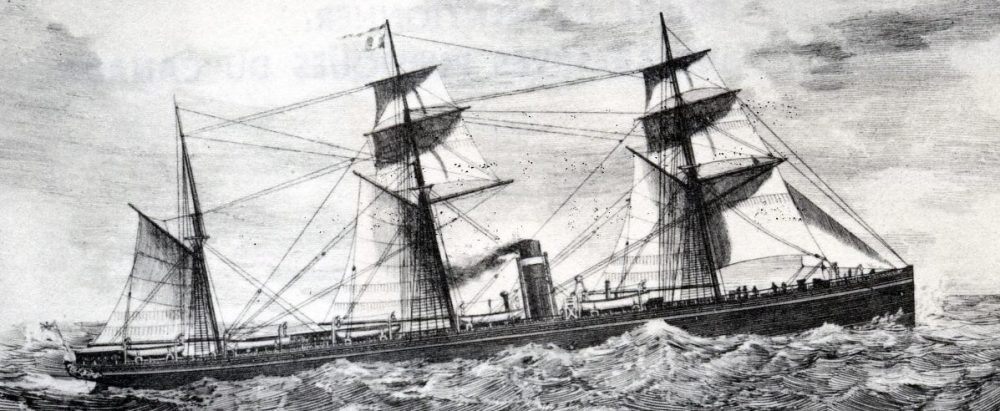 MENNONITE HERITAGE ARCHIVES
The SS Sarmatian that brought Mennonites to Canada.