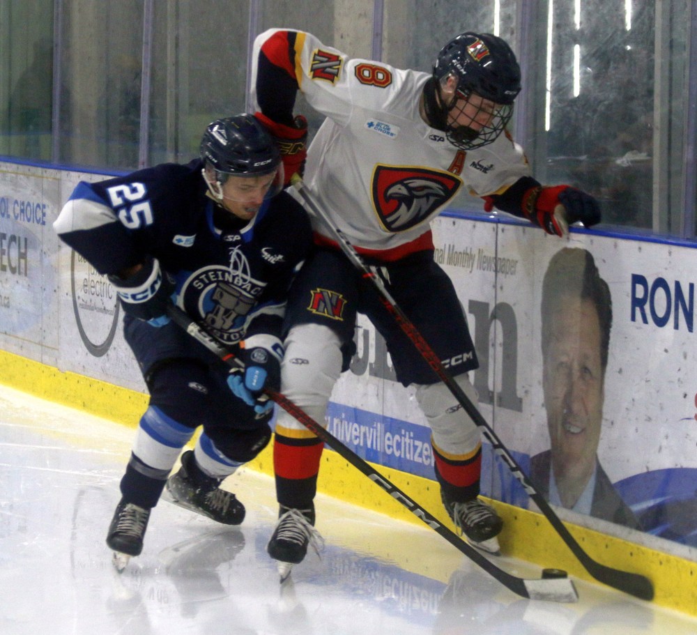 Steinbach defeated Niverville 2-0 in MJHL action Oct. 23. (Cassidy Dankochik The Carillon)