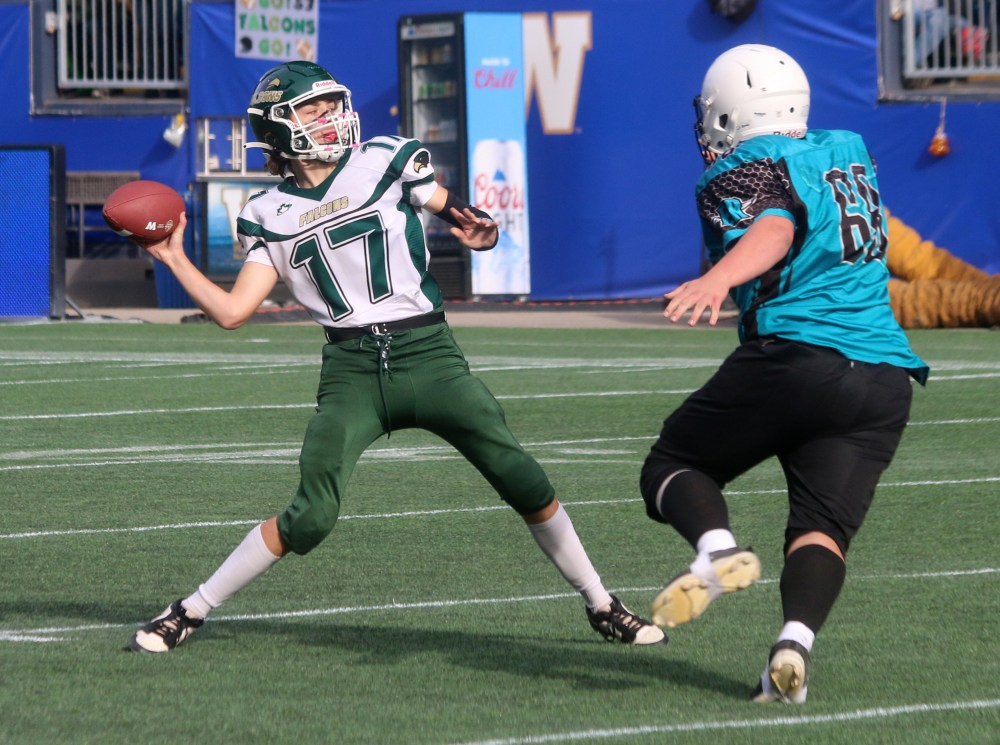 The U16 Eastman Raiders scored 12 touchdowns to win the program's first Manitoba Minor Football Association championship. (Cassidy Dankochik The Carillon)
