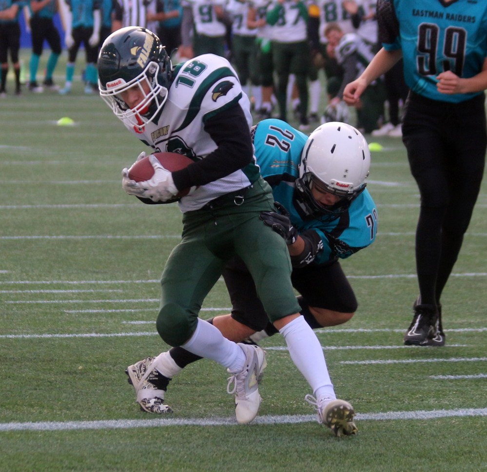 The U16 Eastman Raiders scored 12 touchdowns to win the program's first Manitoba Minor Football Association championship. (Cassidy Dankochik The Carillon)