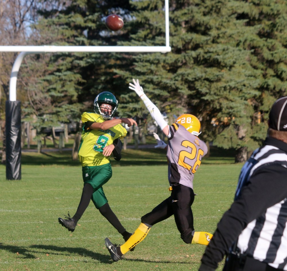 The SRSS junior varsity football team dropped their first game of the year when they hosted Miles Mac Oct. 15. (Cassidy Dankochik The Carillon)