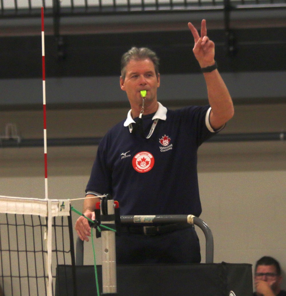 Both of Providence's volleyball teams came away with straight sets victories over Assiniboine in their Manitoba league opener. (Cassidy Dankochik The Carillon)