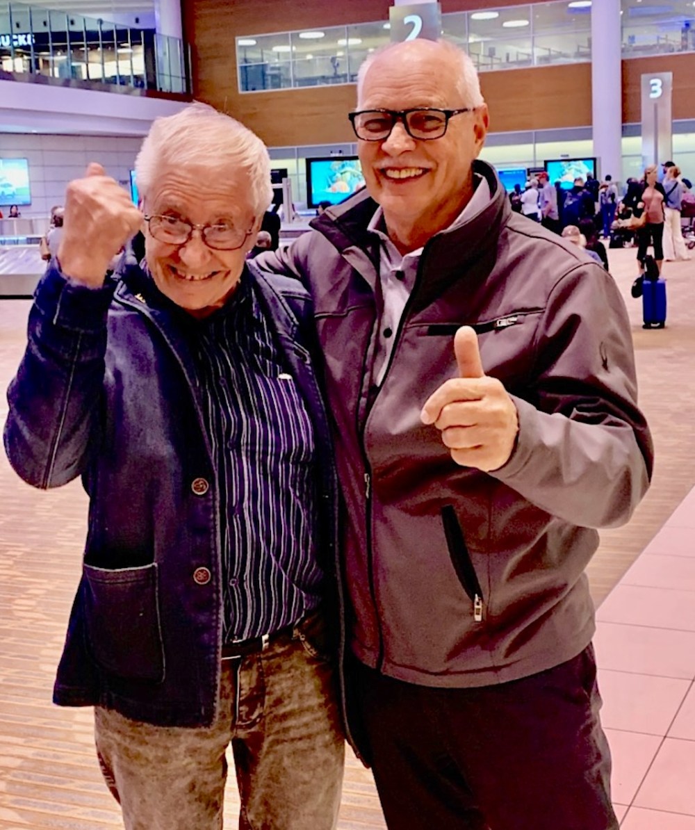 Submitted
David Unruh (right) meets his big brother Josef for the first time.