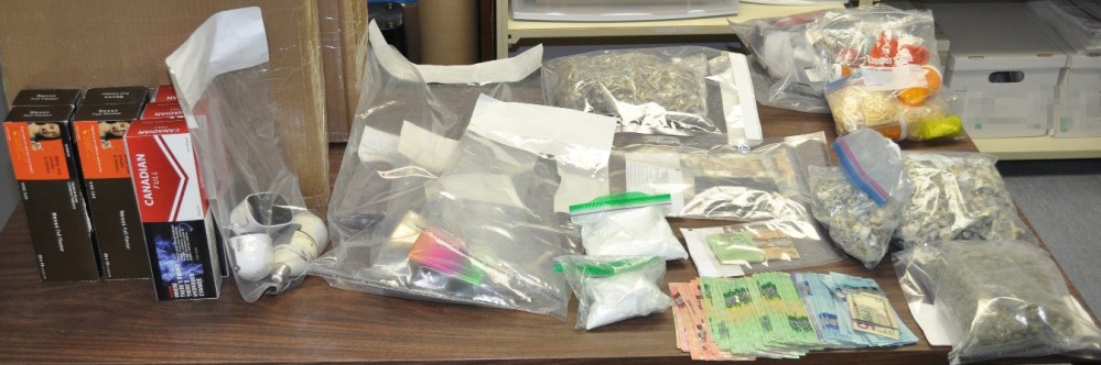 RCMP HANDOUT
Police show some of what they seized during a morning raid on a Steinbach home.