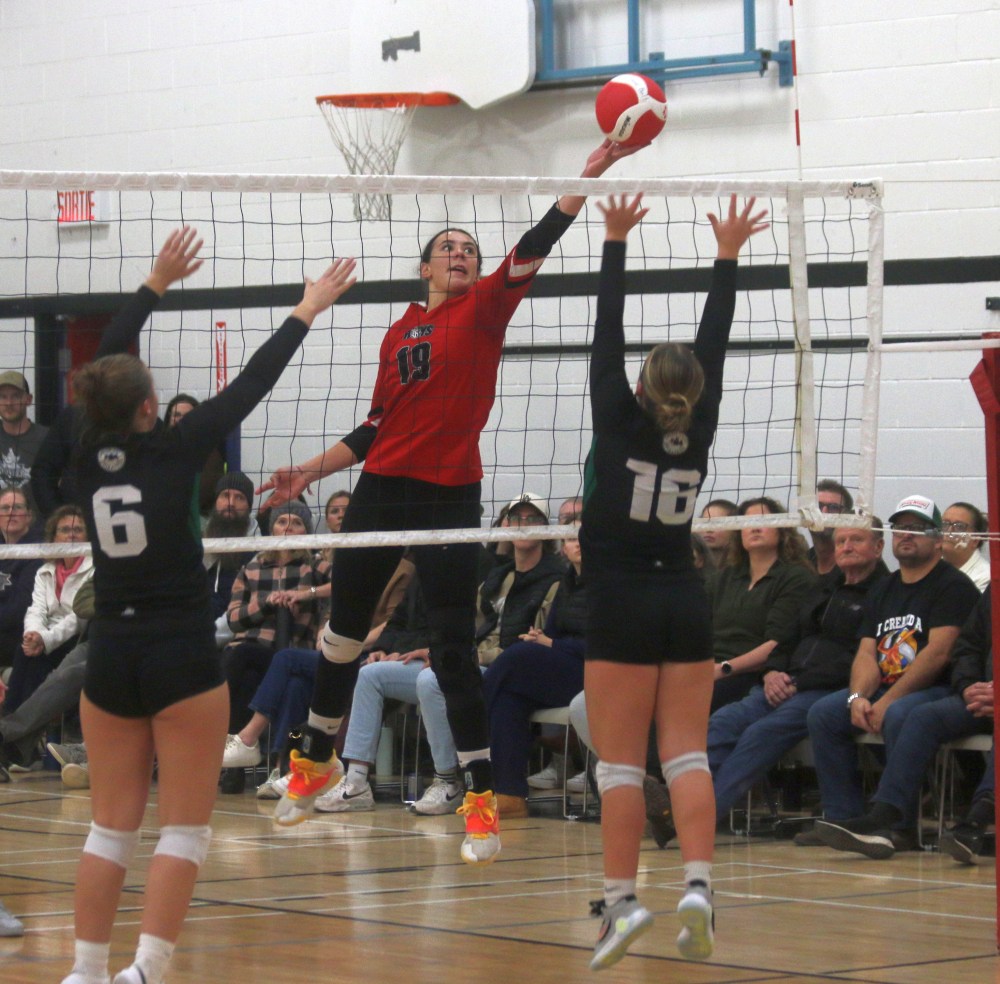 It was an all-South match-up, with Gabrielle-Roy defeating Green Valley in the varsity girls AA zone 13 championships. (Cassidy Dankochik The Carillon)