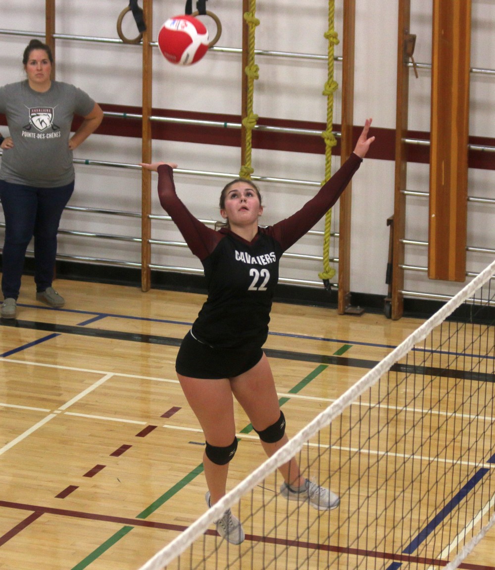 Pointe des Chenes defeated Wanipigow in the semi-finals of the Zone 13 A varsity girls championship Nov. 6 before falling to Real Berard in the final. (Cassidy Dankochik The Carillon)