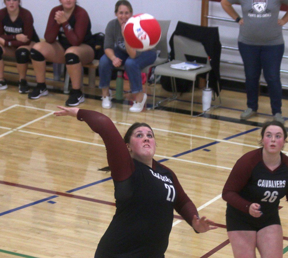 Pointe des Chenes defeated Wanipigow in the semi-finals of the Zone 13 A varsity girls championship Nov. 6 before falling to Real Berard in the final. (Cassidy Dankochik The Carillon)
