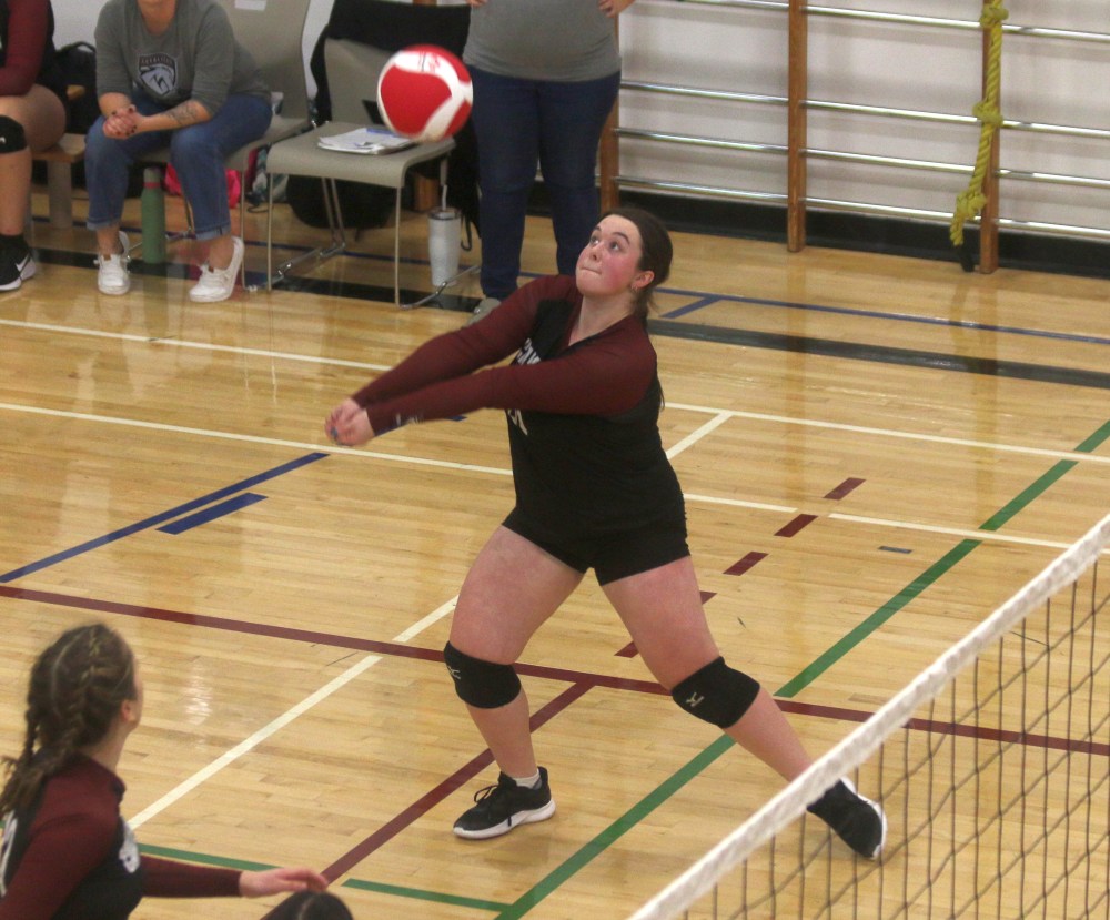 Pointe des Chenes defeated Wanipigow in the semi-finals of the Zone 13 A varsity girls championship Nov. 6 before falling to Real Berard in the final. (Cassidy Dankochik The Carillon)
