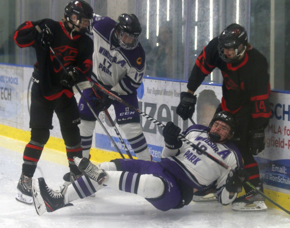 The Niverville Panthers bounced back from a debut loss in the Winnipeg High School Hockey League to win four straight, including against Windsor Park Nov. 6. (Cassidy Dankochik The Carillon)