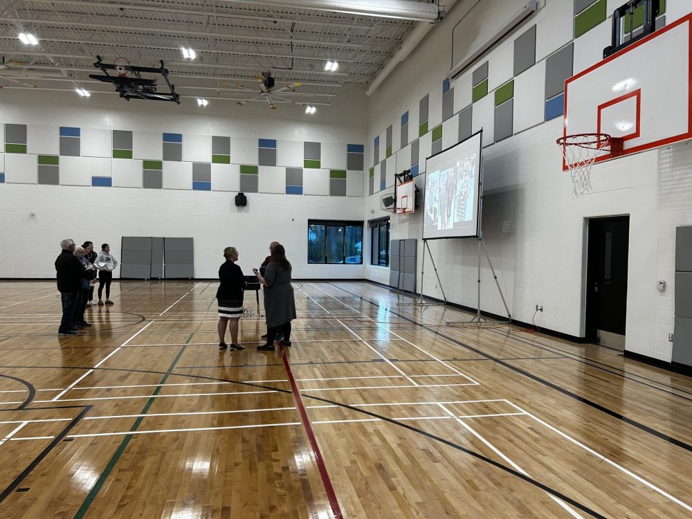 CHRIS GAREAU THE CARILLON
A new gym is part of École St Malo School's expansion.