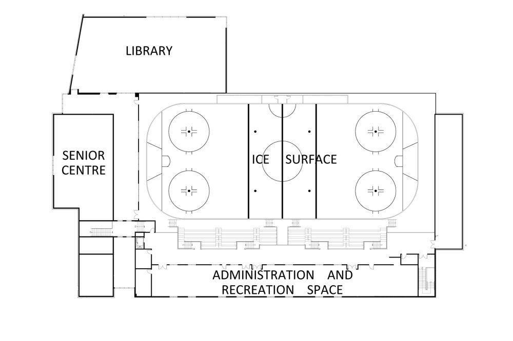 Calnitsky Associates Architects Inc drawing
The interior concept design for the Taché Community Centre.