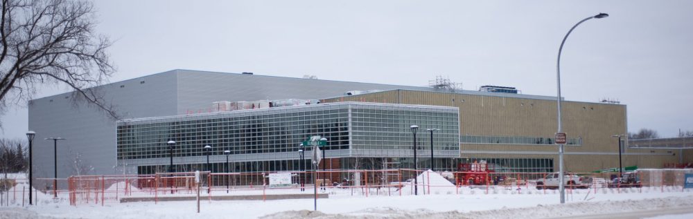 SVJETLANA MLINAREVIC THE CARILLON
The fencing protecting the construction site that is the Southeast Event Centre will be up a little longer than planned after it was announced they would not be opening for Dec. 31 as previously predicted. Instead, the new $74 million facility will open sometime in March.