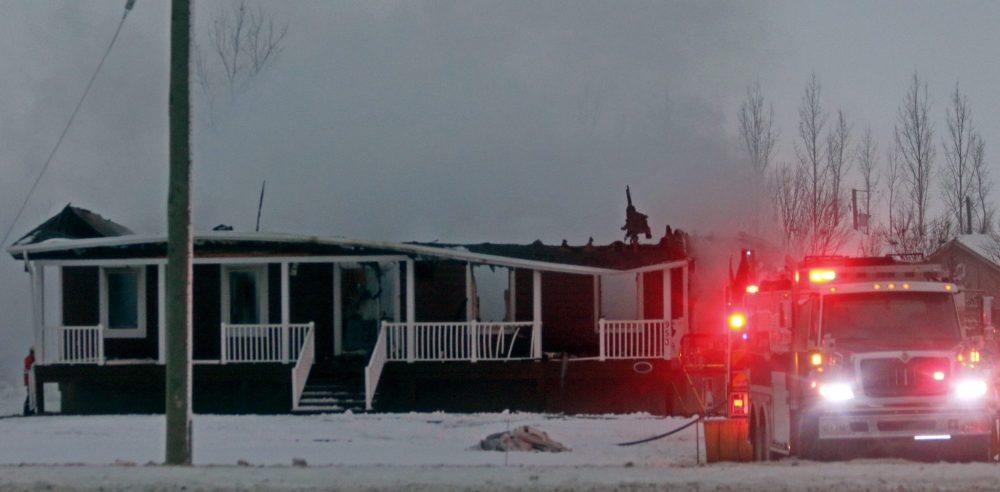 CASSIDY DANKOCHIK THE CARILLON
The remains of a house fire at 953 Main Street in Steinbach on Dec. 15 at 7 a.m. The cause of the fire is electrical.