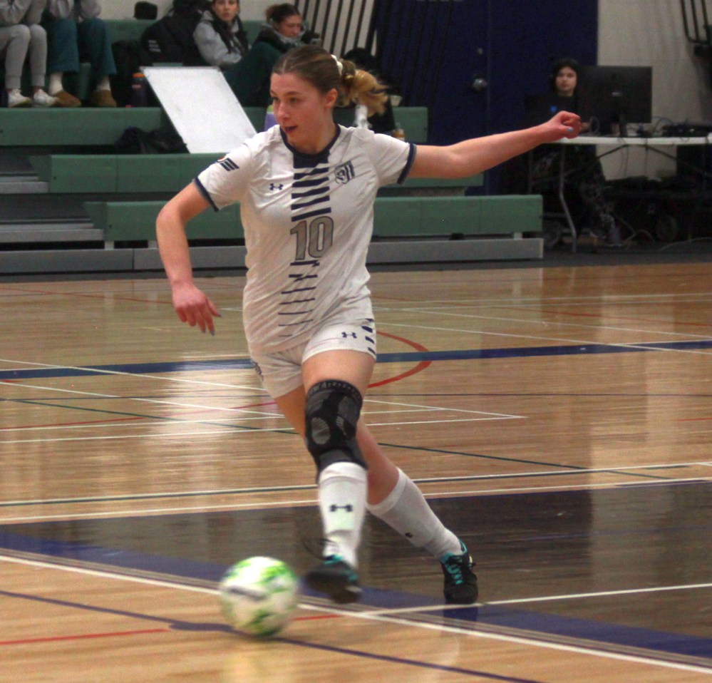 The MCAC women's futsal season kicked off in Niverville Jan. 18. (Cassidy Dankochik The Carillon)