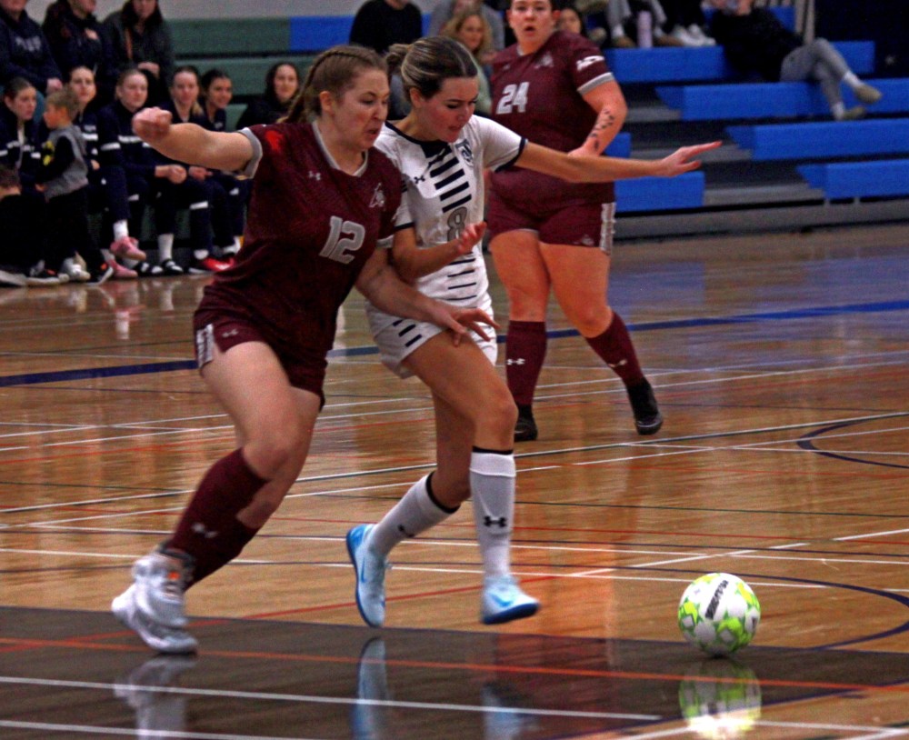 The MCAC women's futsal season kicked off in Niverville Jan. 18. (Cassidy Dankochik The Carillon)