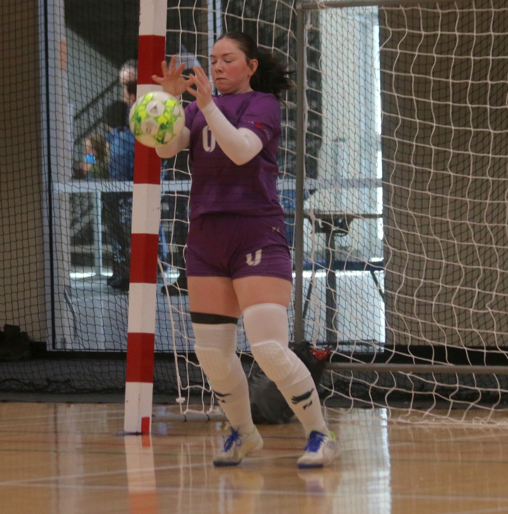 The MCAC women's futsal season kicked off in Niverville Jan. 18. (Cassidy Dankochik The Carillon)