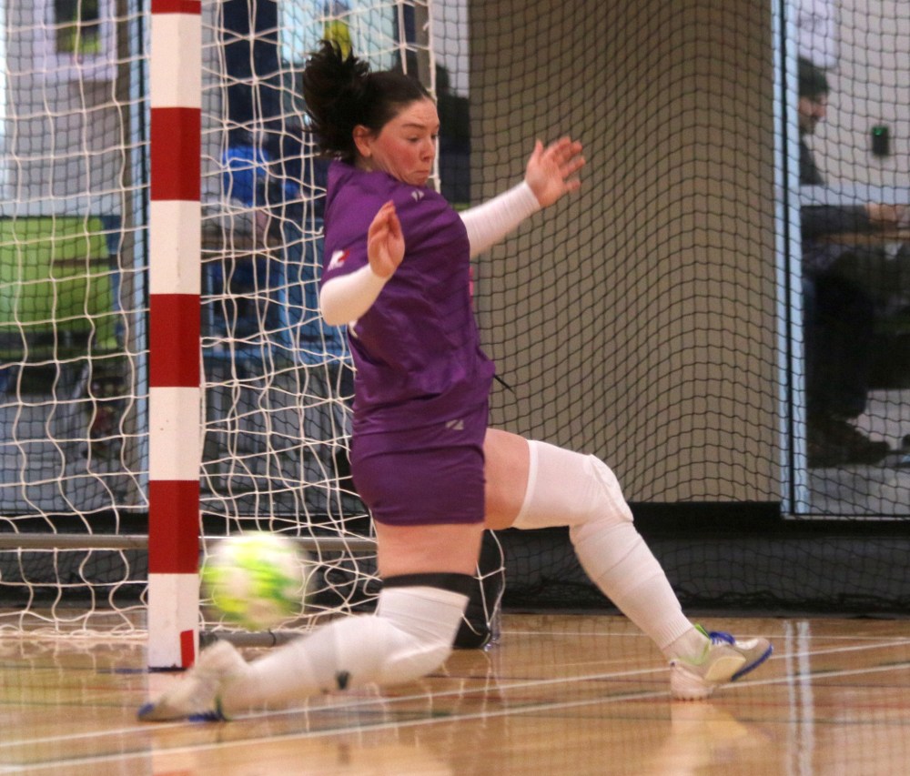The MCAC women's futsal season kicked off in Niverville Jan. 18. (Cassidy Dankochik The Carillon)