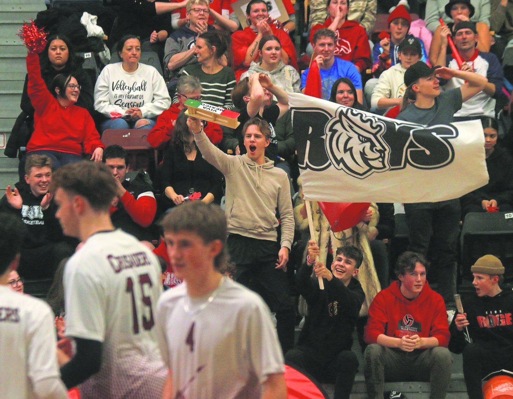 Gab-Roy fans were in full throat with their support for Les Roys, but it wasn't enough to power the AA school to a AAAA finals appearance. (Cassidy Dankochik The Carillon)