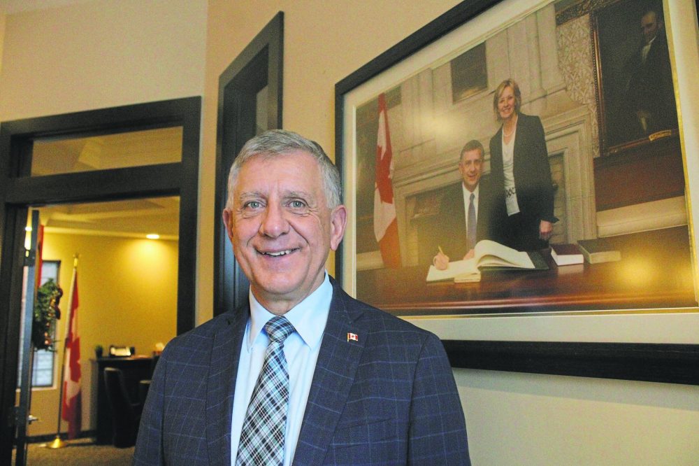 GREG VANDERMEULEN CARILLON ARCHIVES
Provencher MP Ted Falk said he can’t wait for the next federal election, which will be in 2025.