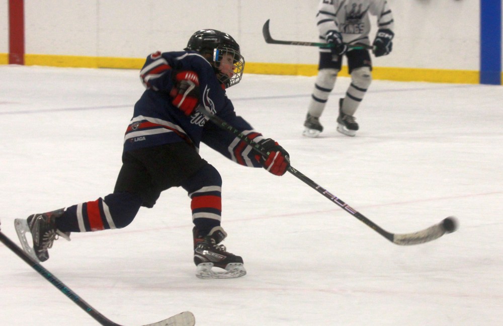 The Mitchell Mustangs played in a U13 minor hockey tournament in Niverville Jan. 18. (Cassidy Dankochik The Carillon)