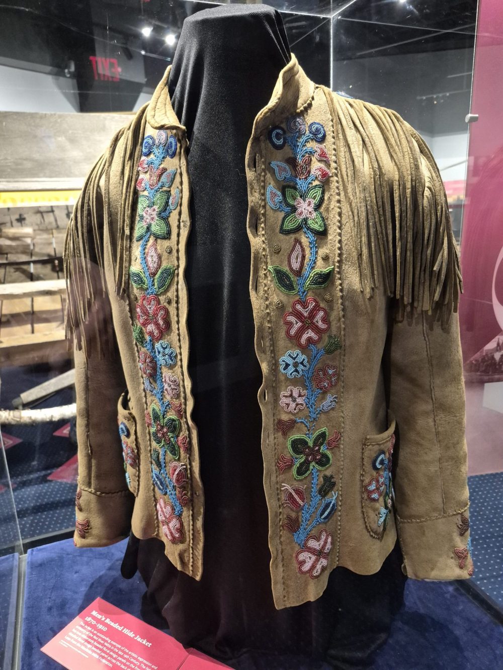 Métis beaded hide jacket, circa 1870-1910.