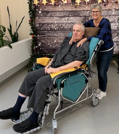 SUPPLIED
Herb spends his time in a Broda chair after losing the ability to walk.