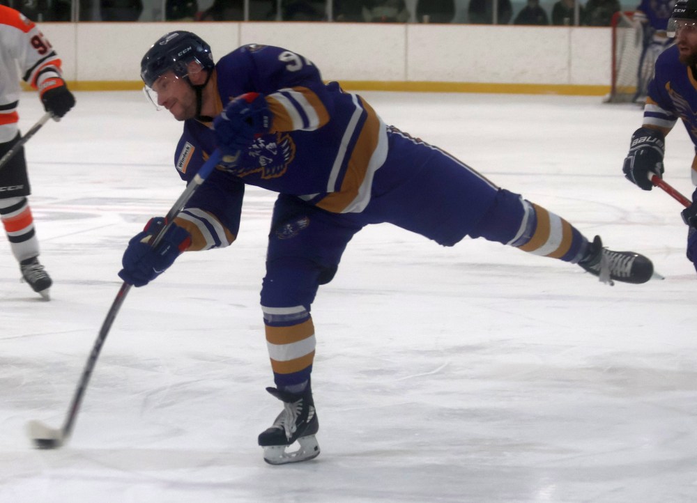 Kieth Grondin struck twice in the third period to give Springfield a key victory in the SEMHL finals. (Cassidy Dankochik The Carillon)