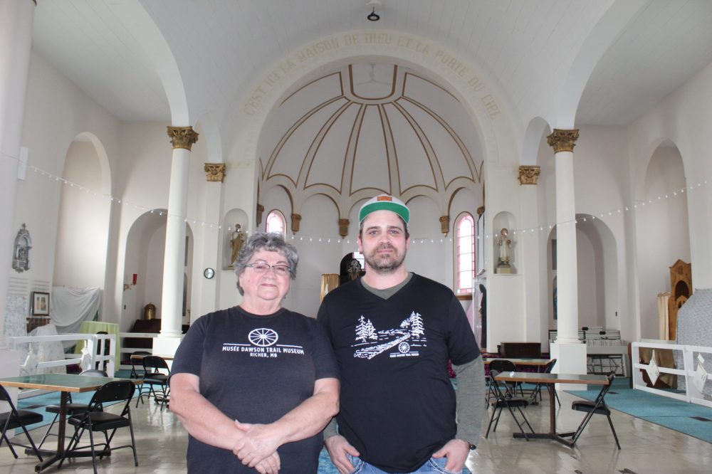 CHRIS GAREAU THE CARILLON
Yvonne Fontaine Godard and Kyle Waczko in Richer's Dawson Trail Museum.