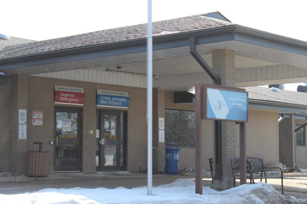 CHRIS GAREAU THE CARILLON
Ste Anne Hospital had its emergency room hours reduced and obstetrics unit closed. Area reeves and mayors believe a regional designation can reverse that and help recruit more nurses and doctors to the bilingual hospital.