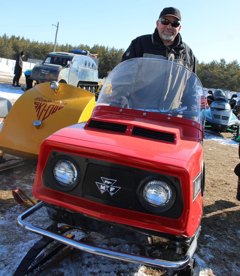 GREG VANDERMEULEN THE CARILLON 

Greg Friesen shows off his COVID project, a completely restored 1971 Massey Ferguson Ski-Whiz, complete with a new four-stroke motor from Princess Auto and electric start.